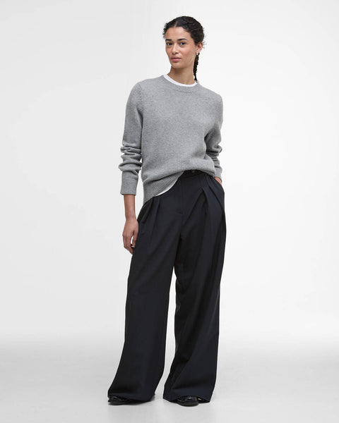 Women's Barbour | Woodhouse Crew Neck Jumper | Grey Marl