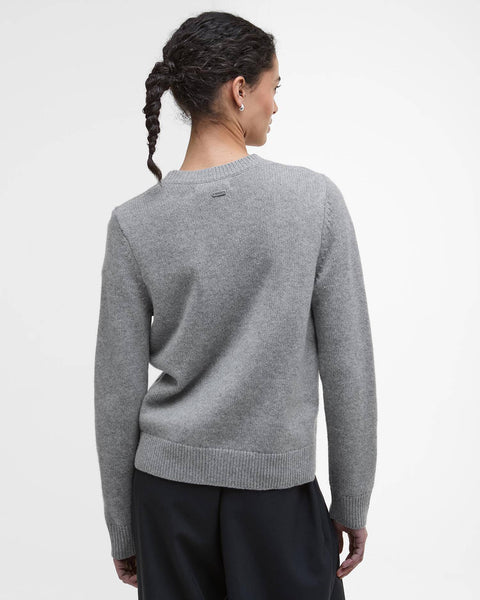 Women's Barbour | Woodhouse Crew Neck Jumper | Grey Marl