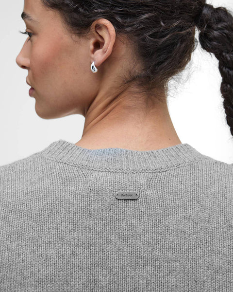 Women's Barbour | Woodhouse Crew Neck Jumper | Grey Marl