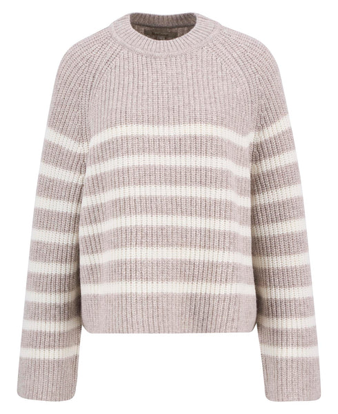 Women's Barbour | Irene Striped Crew Neck Jumper | Oatstripe