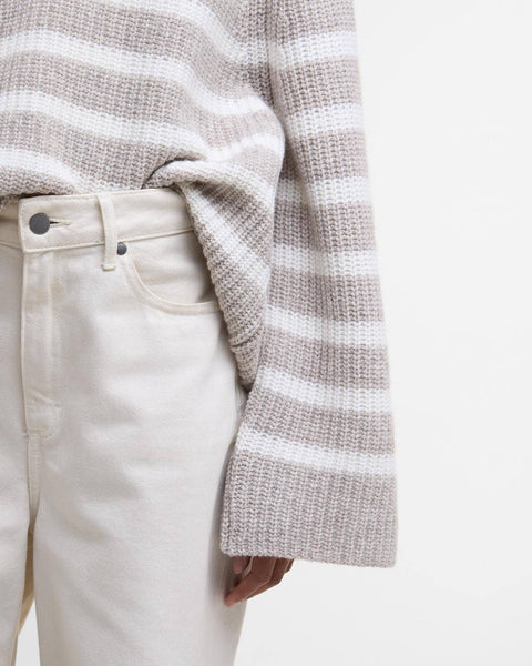 Women's Barbour | Irene Striped Crew Neck Jumper | Oatstripe