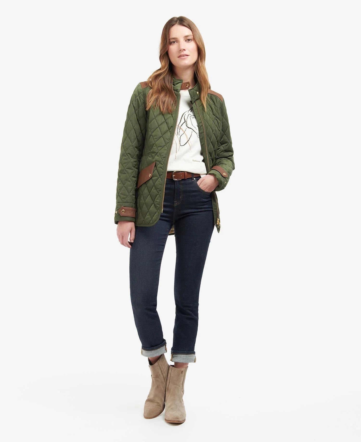 Barbour evelyn top quilted jacket