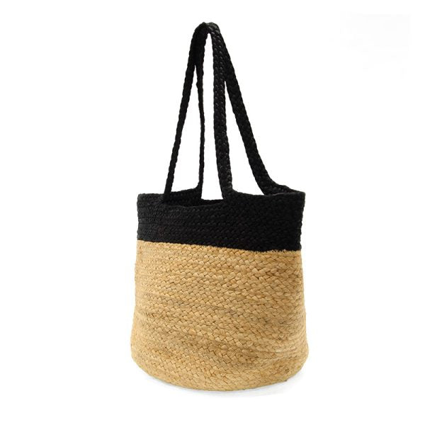Women's Joy Susan | Phoebe Jute Tote | Natural & Black