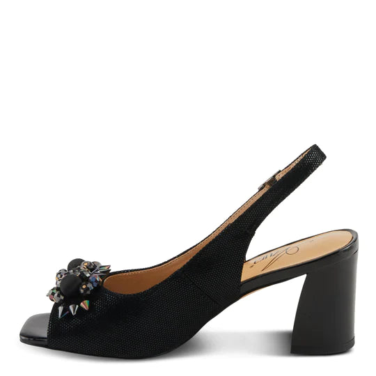 Women's Spring Step | Matahum Slingback Sandals by Azura | Black