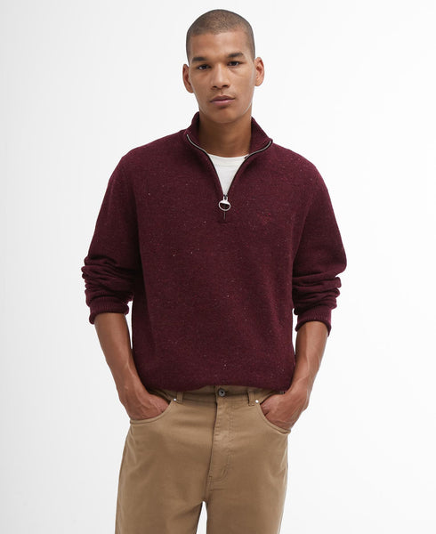 Men's Barbour | Tainsbury Half-Zip Jumper | Merlot