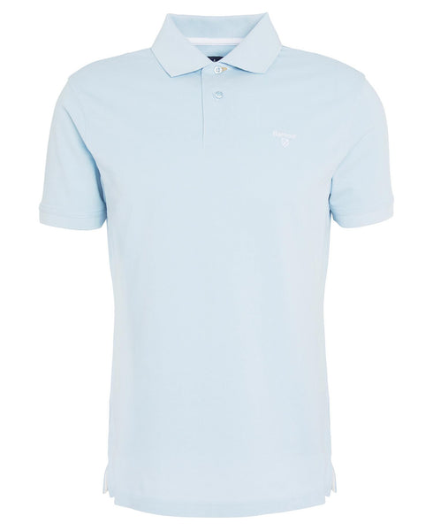 Men's Barbour | Lightweight Sports Polo | Chambray Blue Flat
