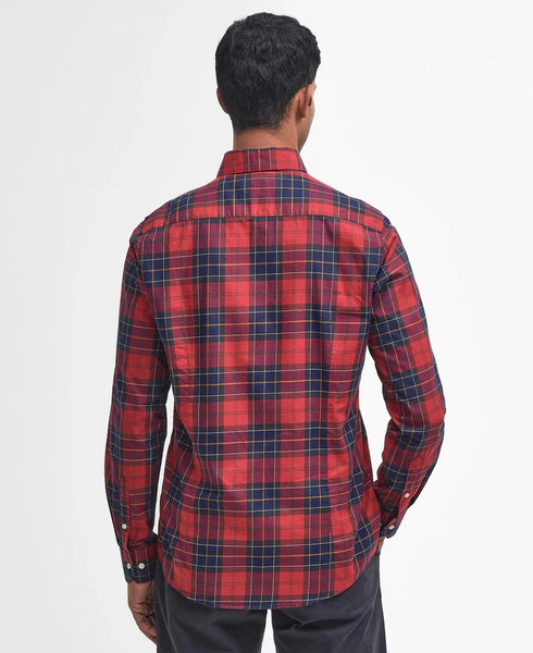 Men's Barbour | Wetheram Tailored Fit Shirt | Red