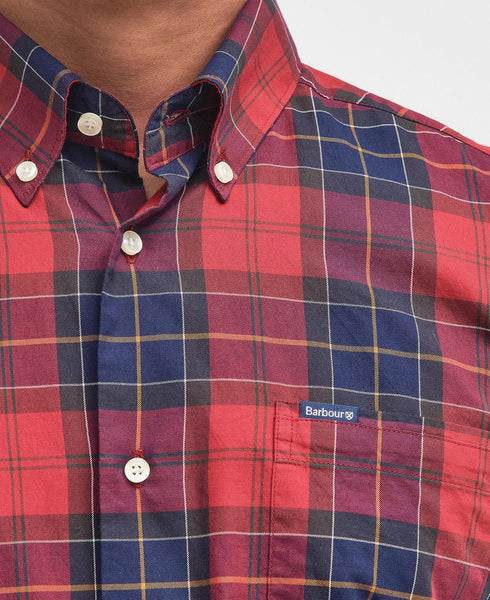 Men's Barbour | Wetheram Tailored Fit Shirt | Red