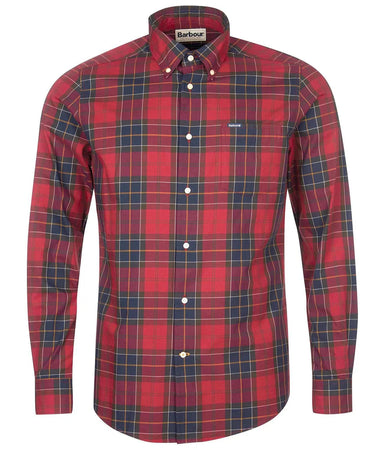 Men's Barbour | Wetheram Tailored Fit Shirt | Red