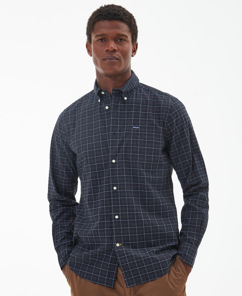 Men's Barbour | Lamond Tailored Shirt | Black Slate