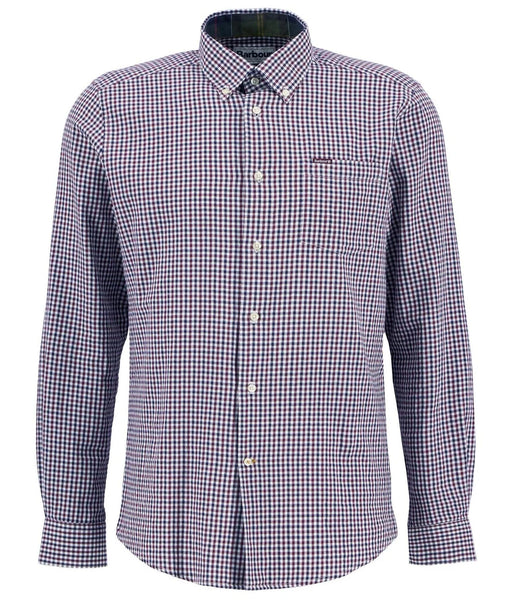 Men's Barbour | Padshaw Tailored Gingham Shirt | Rich Red