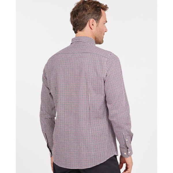 Men's Barbour | Padshaw Tailored Gingham Shirt | Rich Red