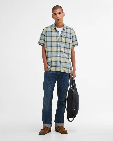 Men's Barbour | Gordon Short-Sleeved Tailored Shirt | Highland Loch Tartan
