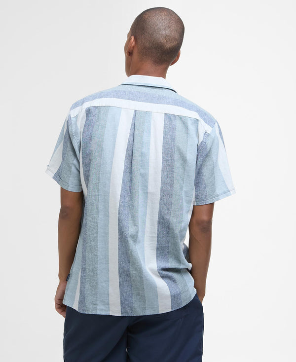 Men's Barbour | Portwell Regular Short-Sleeved Shirt | Classic Navy