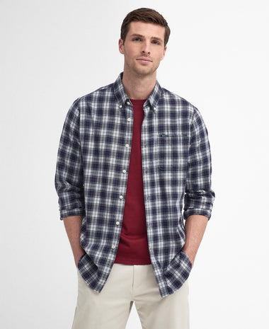 Men's Barbour | Lanark Tailored Shirt | Blue Granite