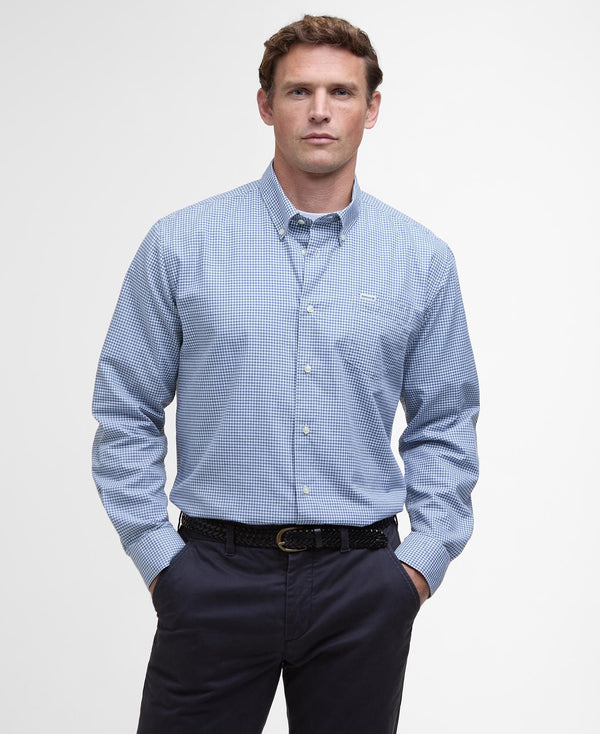 Men's Barbour | Finwell Tailored Long-Sleeved Shirt | Sky