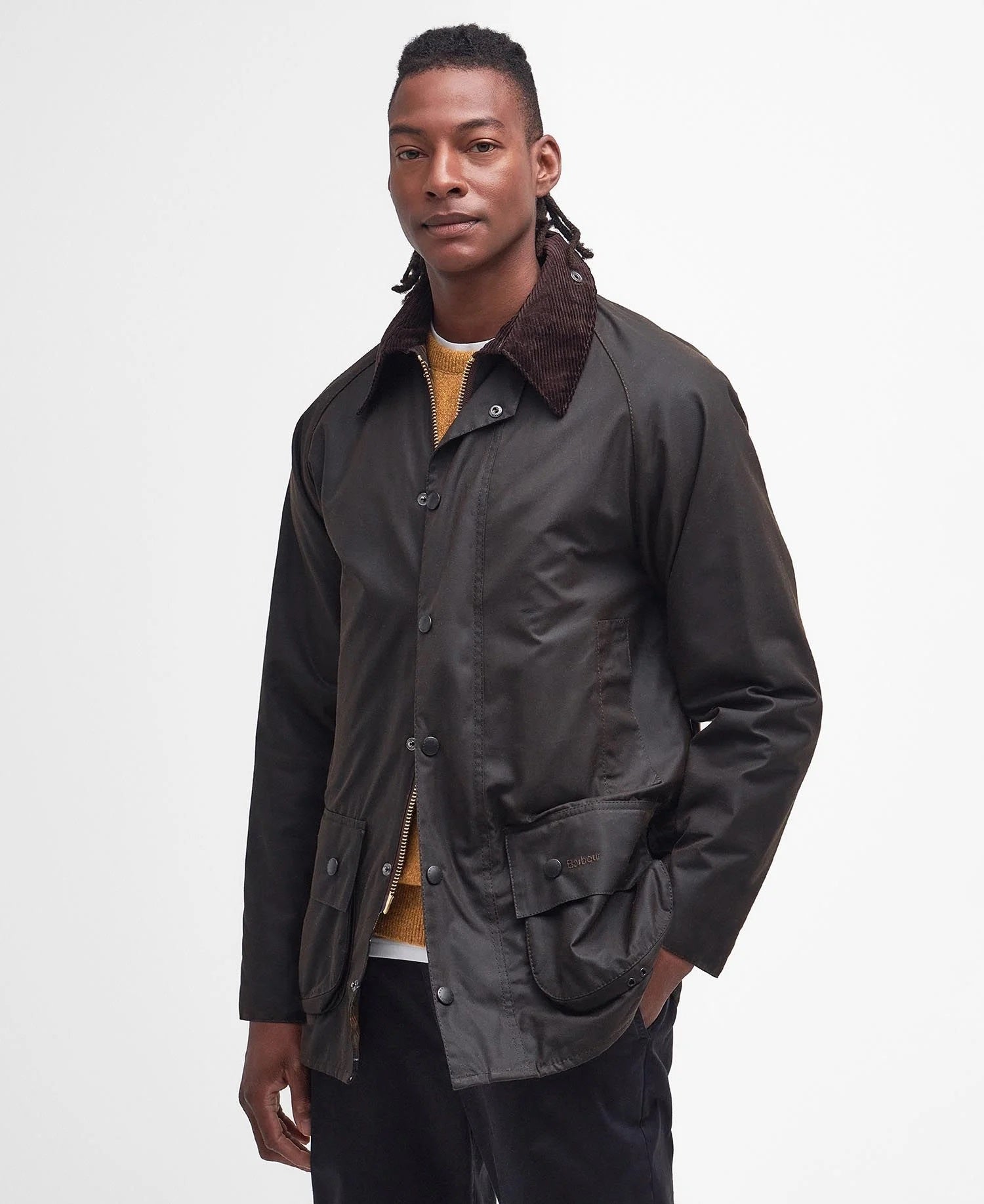 46 Rond Jacket Men's Barbour | Beaufort Wax Jacket | Olive - FLCrooks.com