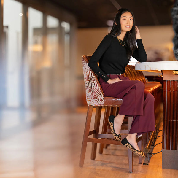 Women's Dansko | Madisen Haircalf Flat | Leopard