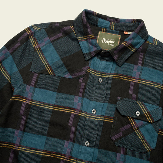 Men's Howler Bros | Harker's Flannel Backdrop Plaid | Phantom Blue
