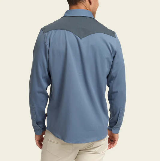 Men's Howler Bros | Stockman Stretch Snapshirt | Mirage Blue
