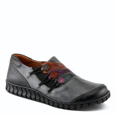 Women's Spring Step | Neeta Slip On Shoe | Dark Grey Multi