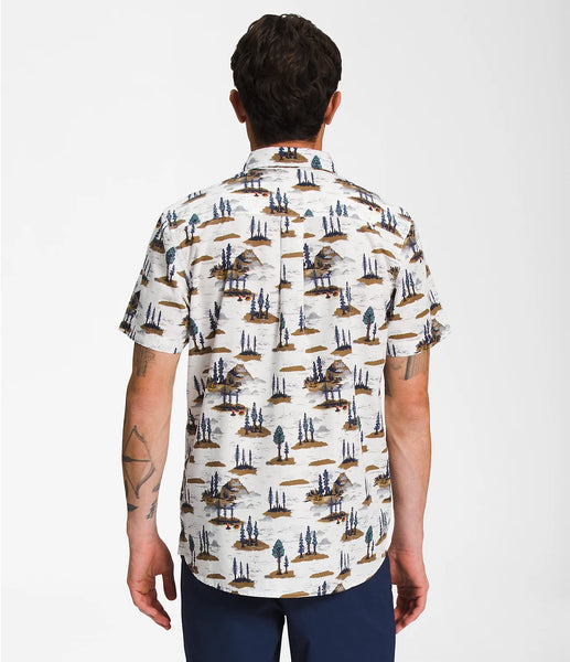 Men's The North Face | Short-Sleeve Baytrail Pattern | Gardenia White Camping