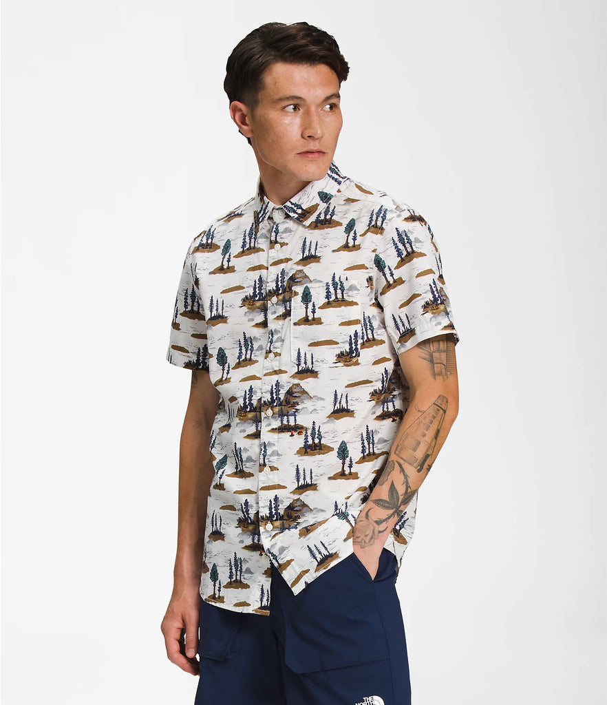 ★★THE NORTH FACE★★ Men's Hike and Camp Short Sleeve Roun Men's The North Face | Short-Sleeve Baytrail Pattern