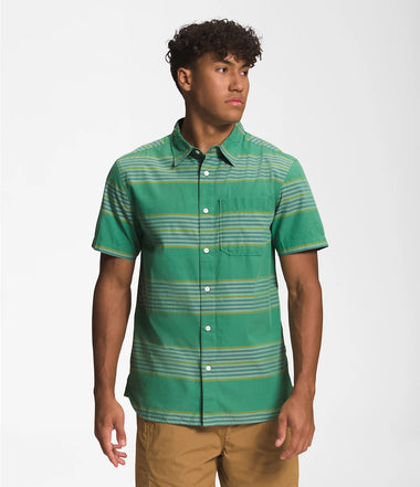 Men's The North Face | Baytrail Yarn-Dye | Deep Grass Green Explore Stripe