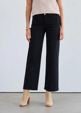 Women's French Dressing | Olivia Wide Leg Denimt | Black