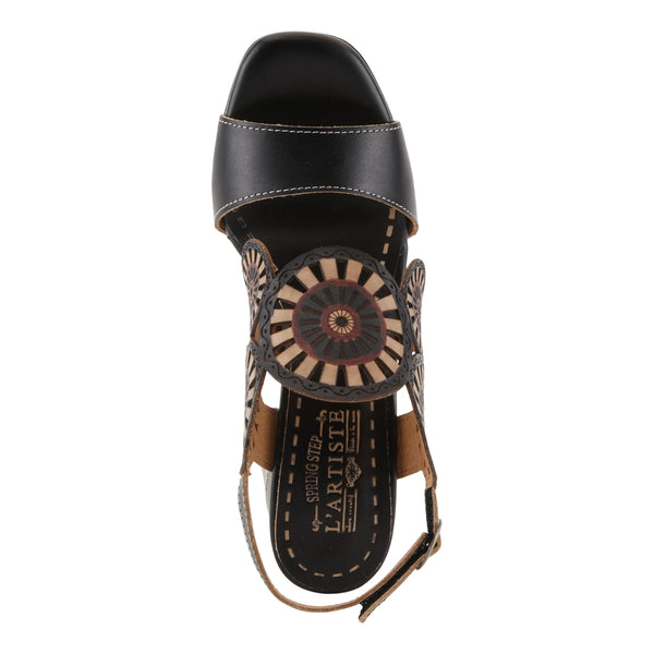 Women's L'Artiste | Pinwheel Sandals | Black Multi