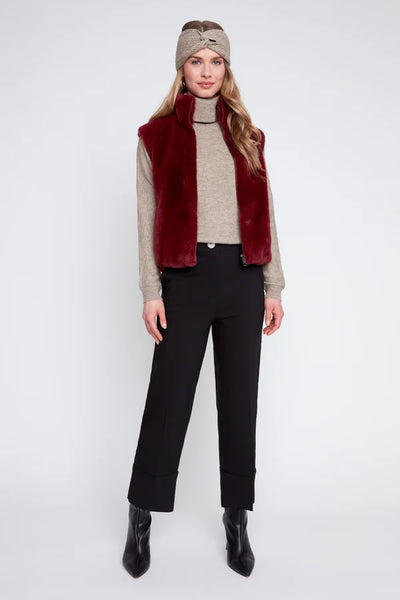 Women's Renuar | Woven Vest | Cabernet