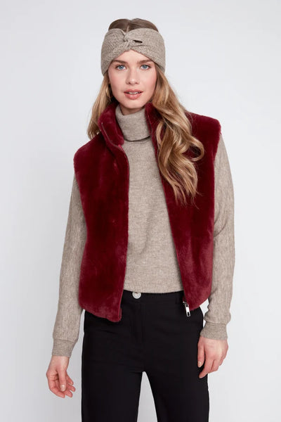 Women's Renuar | Woven Vest | Cabernet