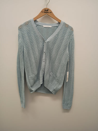 Women's Six/Fifty | Crochet Cardigan | Light Blue