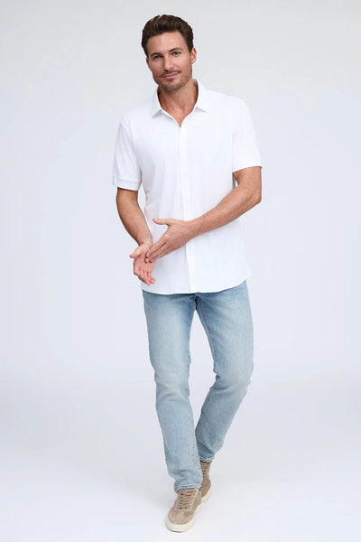 Men's Raffi | The Linden Polo Shirt | White