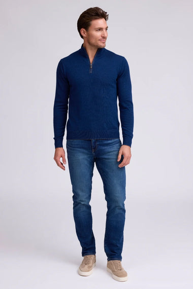 Men's Raffi |  THE PALMER 1/4 Zip Sweater | Twilight