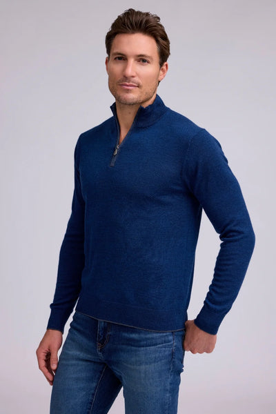 Men's Raffi |  THE PALMER 1/4 Zip Sweater | Twilight