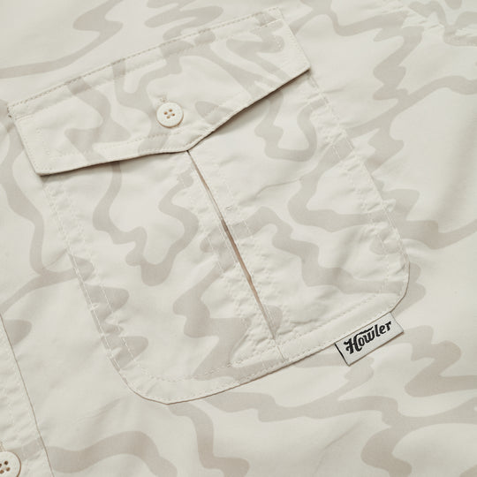 Men's Howler Bros | Matagorda Longsleeve | Ocean Motion: Off White