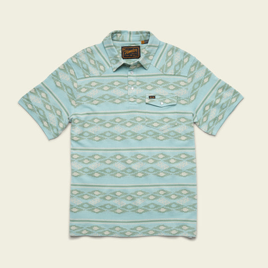 Men's Howler Bros | Ranchero Jacquard Polo | Seafoam Flat