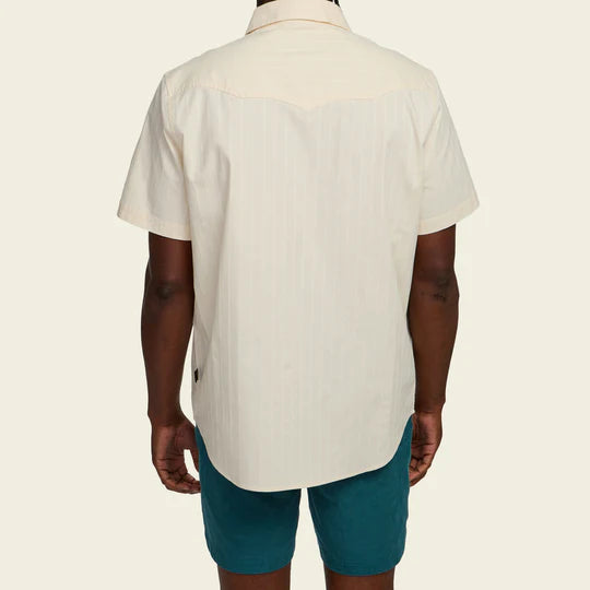 Men's Howler Bros | Crosscut Deluxe Shortsleeve Shirt | Off White
