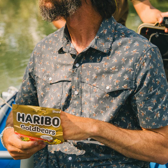 Men's Howler Bros | Open Country Tech Shirt | Rancher Floral Dark Slate