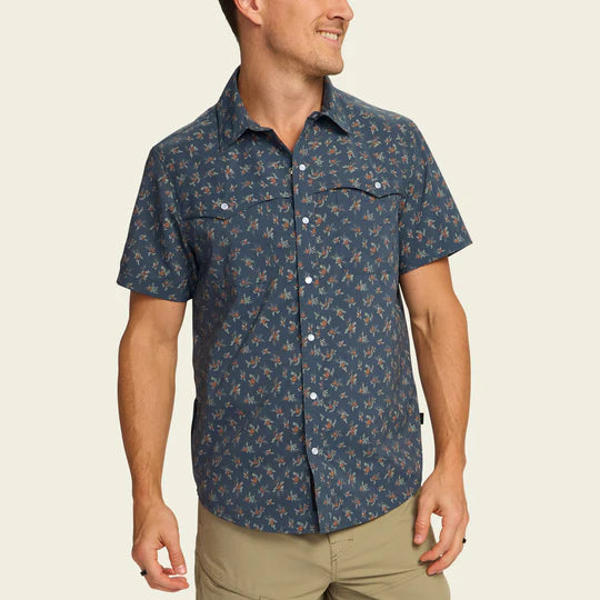 Men's Howler Bros | Open Country Tech Shirt | Rancher Floral Dark Slate