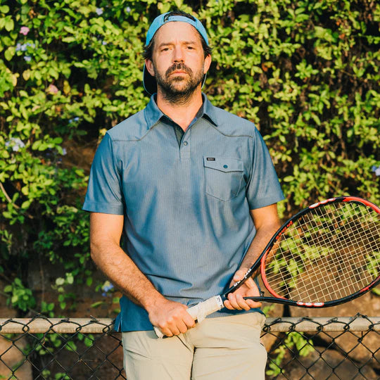 Men's Howler Bros | Ranchero Tech Polo | Mirage Blue