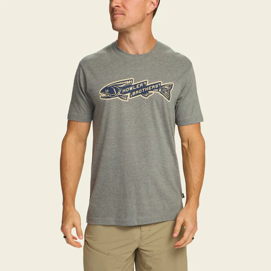 Men's Howler Bros | Trout Bolt T-Shirt | Heather Grey