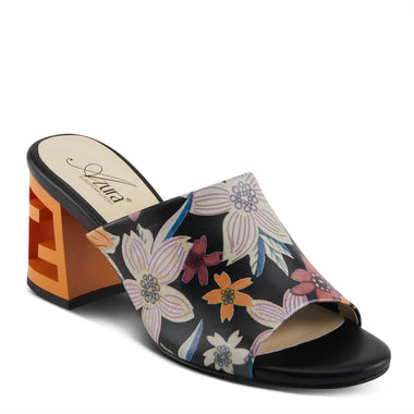 Women's Spring Step | Sculptor Slide Sandals by Azura | Black Multi