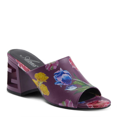 Women's Spring Step | Sculptor Slide Sandals by Azura | Purple Multi