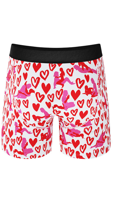 Men's Shinesty | Ball Hammock® Pouch Underwear With Fly | Hot Blooded