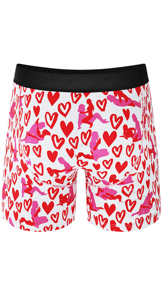 Men's Shinesty | Ball Hammock® Pouch Underwear With Fly | Hot Blooded