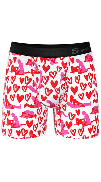 Men's Shinesty | Ball Hammock® Pouch Underwear With Fly | Hot Blooded