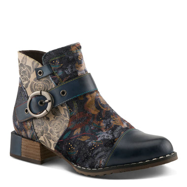 Women's L'Artiste | Sipperb Hand Painted Boots | Navy Multi