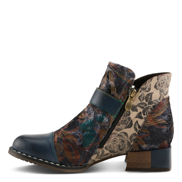 Women's L'Artiste | Sipperb Hand Painted Boots | Navy Multi